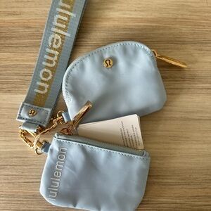 Lululemon Dual pouch wristlet wallet - Light Blue ☁️